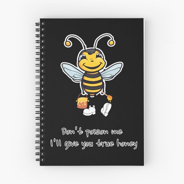 Item preview, Smiling bee with honey (don't poison me) designed and sold by ViaNature.