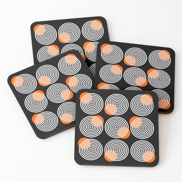 Item preview, Orange dots on circles designed and sold by HOMELON.