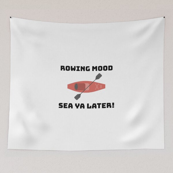 Item preview, Rowing Mood Sea Ya Later! - Peach designed and sold by CanvasHarbor.