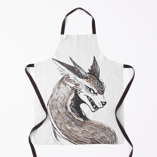 Item preview, Intense Wolf-Dragon : Majestic Ink Line Art designed and sold by SirZeus.
