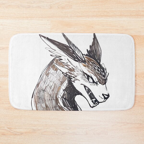 Item preview, Intense Wolf-Dragon : Majestic Ink Line Art designed and sold by SirZeus.