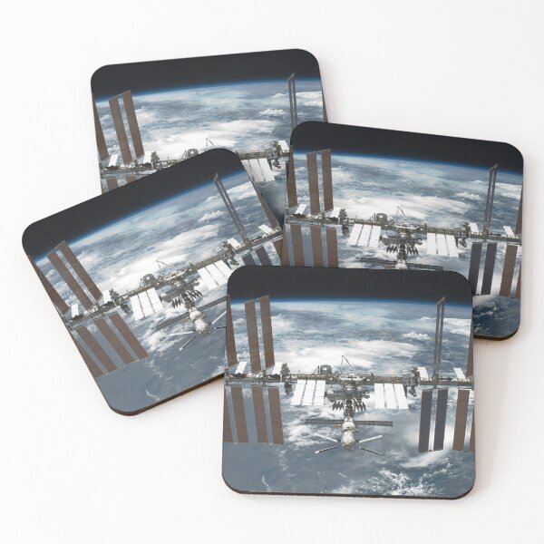 Item preview, STK204682S-International Space Station in orbit above Earth. designed and sold by StocktrekImages.