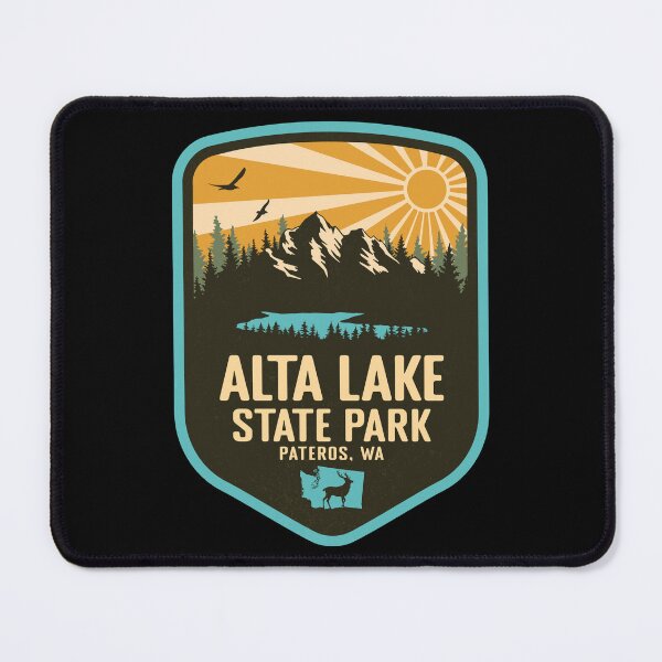 Item preview, Alta Lake State Park Washington - WA Retro Badge Forest and Wilderness  designed and sold by mountainfad.