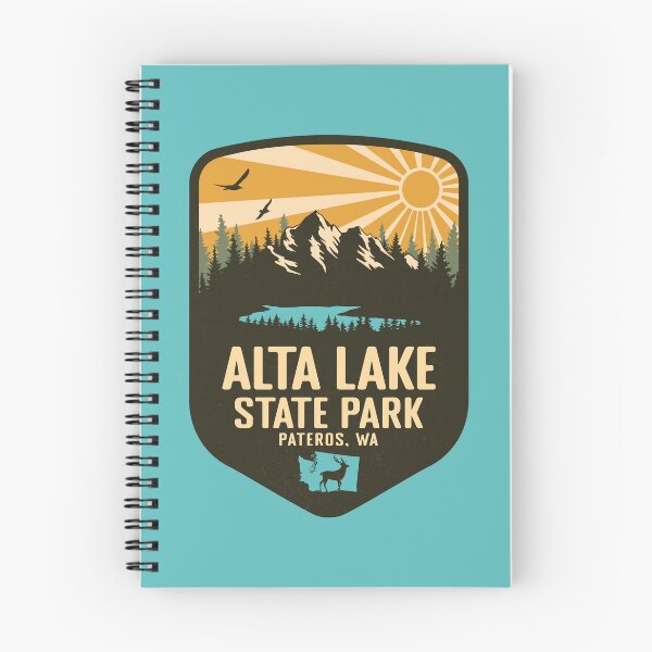 Item preview, Alta Lake State Park Washington - WA Retro Badge Forest and Wilderness  designed and sold by mountainfad.