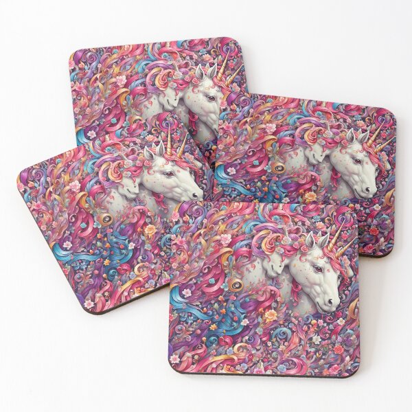 Item preview,  Adorable Magical Unicorn Pattern designed and sold by DigiDreamyArt.