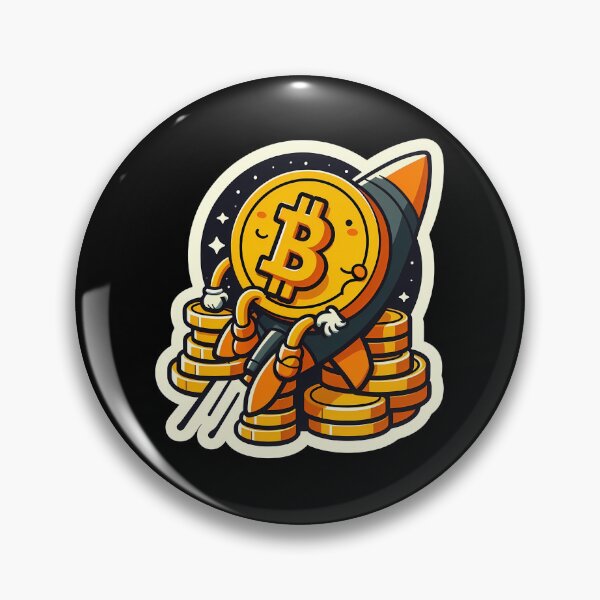 Item preview, Bitcoin to the moon - Bitcoin cartoon  designed and sold by NautilusMare.