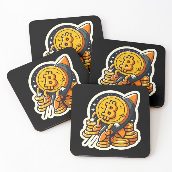 Item preview, Bitcoin to the moon - Bitcoin cartoon  designed and sold by NautilusMare.