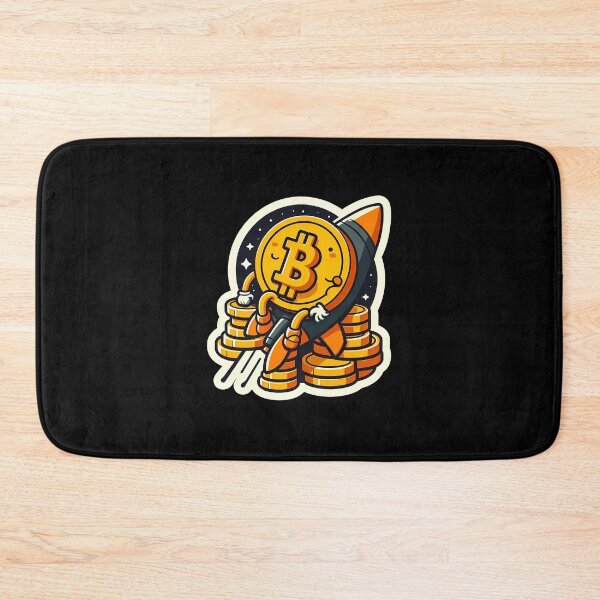 Item preview, Bitcoin to the moon - Bitcoin cartoon  designed and sold by NautilusMare.