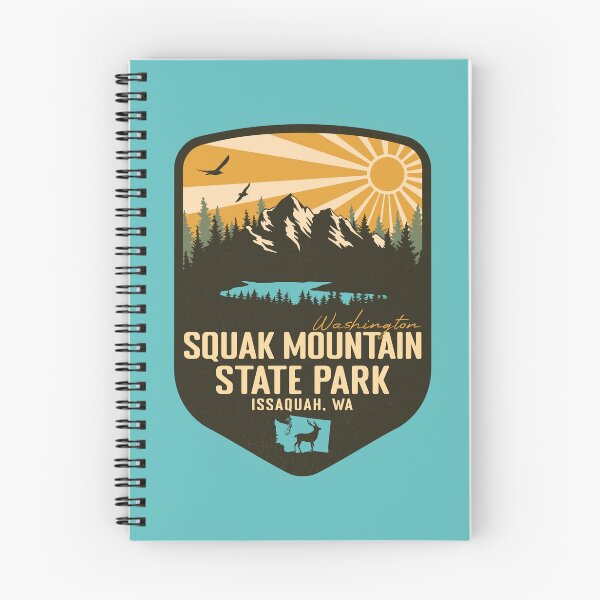 Item preview, Squak Mountain State Park Washington - WA Retro Badge Forest and Wilderness  designed and sold by mountainfad.