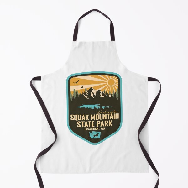 Item preview, Squak Mountain State Park Washington - WA Retro Badge Forest and Wilderness designed and sold by mountainfad.