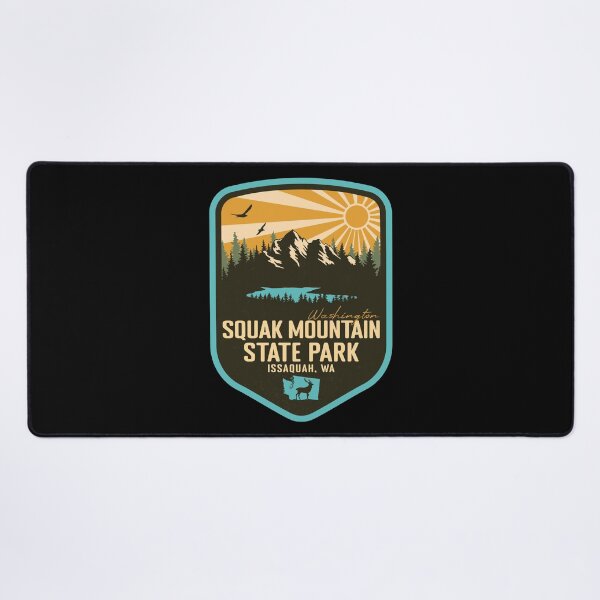 Item preview, Squak Mountain State Park Washington - WA Retro Badge Forest and Wilderness designed and sold by mountainfad.