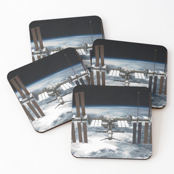 Item preview, STK204683S-International Space Station in orbit above Earth. designed and sold by StocktrekImages.