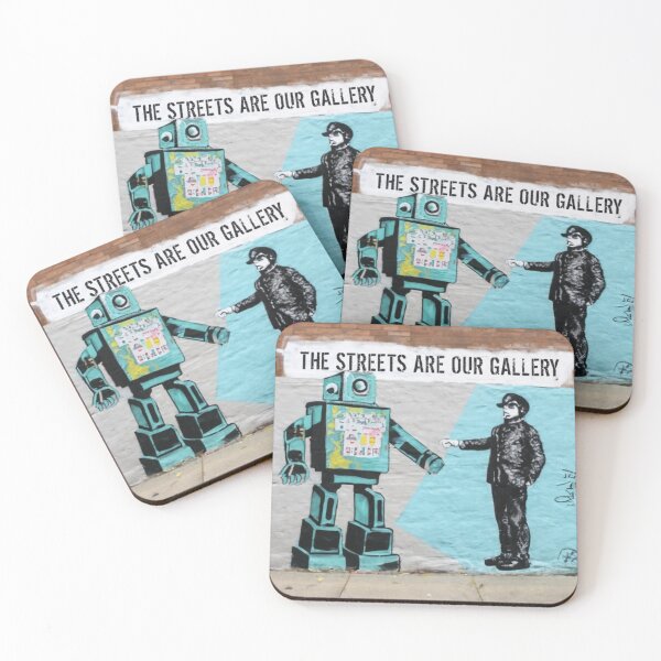 Item preview, Robot Stencil Graffiti designed and sold by Bomax121.