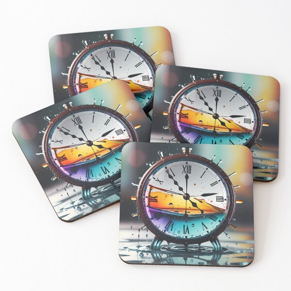 Item preview, Ephemeral Art of Time: Discover the Liquid Essence in Our Digital Crystal Clocks. designed and sold by Artedig.