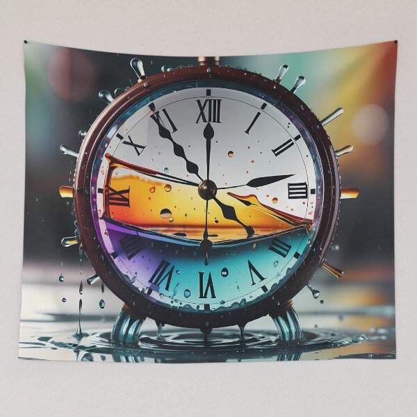 Item preview, Ephemeral Art of Time: Discover the Liquid Essence in Our Digital Crystal Clocks. designed and sold by Artedig.