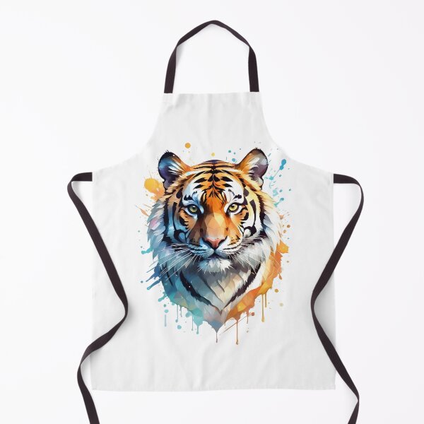 Item preview, "Roaring Majesty: Watercolor Tiger Face" designed and sold by ArtistKunal123.