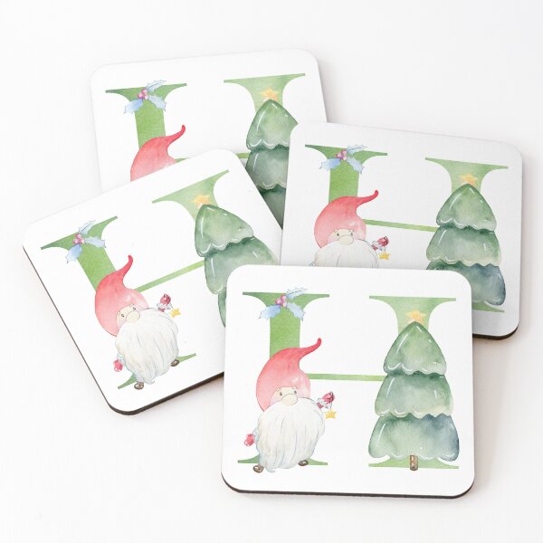 Item preview, Watercolor christmas letter H designed and sold by tapilipa.