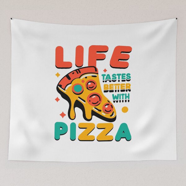Item preview, Life Tastes Better with Pizza designed and sold by Frank Ring.
