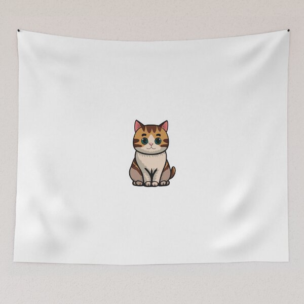 Item preview, Cute cat with love sign hand cartoon illustration designed and sold by nujumsoft.