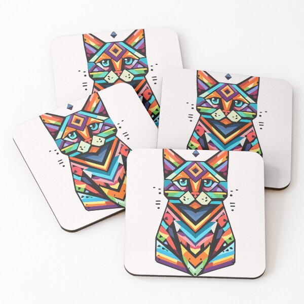 Item preview, Geometric cat designed and sold by gittuska11.