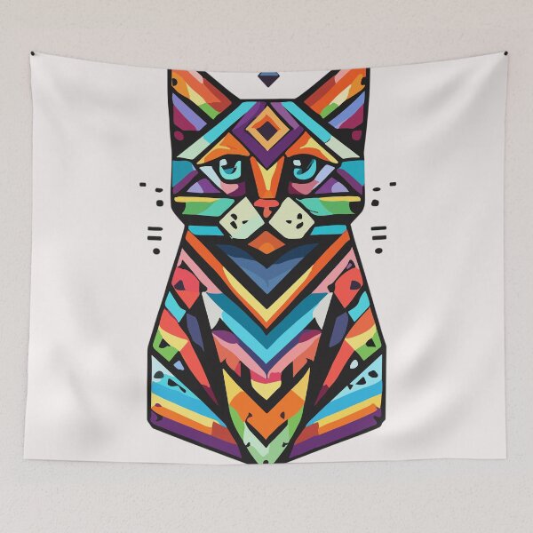 Item preview, Geometric cat designed and sold by gittuska11.