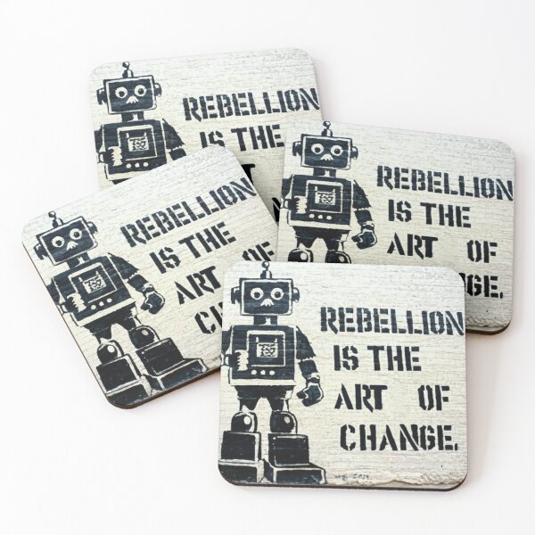 Item preview, Robot Stencil Graffiti designed and sold by Bomax121.