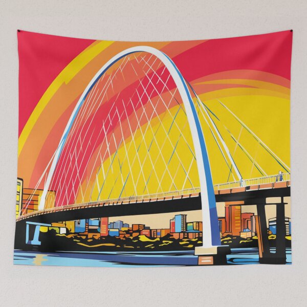 Item preview, A Pop Art Travel Print of Glasgow - Scotland designed and sold by StudioRedKoala.