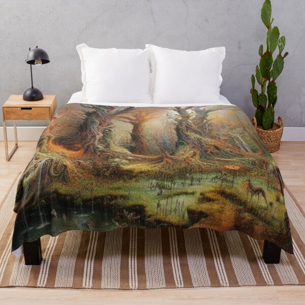 Item preview, Whispering Fae Grove fantasy Landscape - home decor designed and sold by crea8iveway.