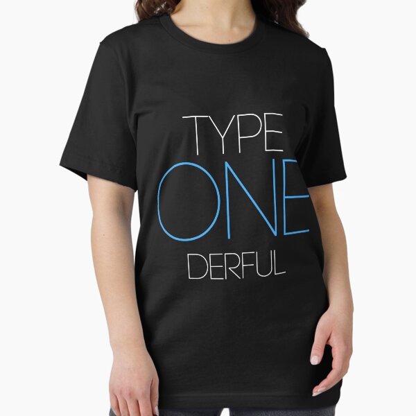 Vista previa del artículo con la obra «Tipo Uno Der Ful Funny Type 1 Diabetes», diseñado y vendido por lookhumandesign.