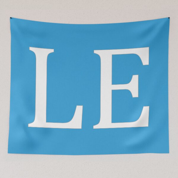 Item preview, LE Initials Monogram Elegant White Letters designed and sold by Jeallan Designs.