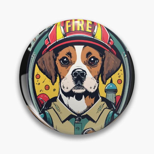 Item preview, Cute Dog as Fireman designed and sold by TruckerPLShop.