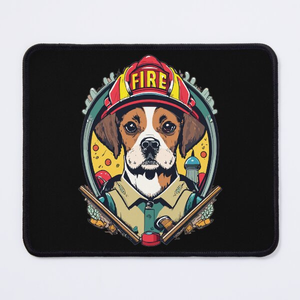 Item preview, Cute Dog as Fireman designed and sold by TruckerPLShop.