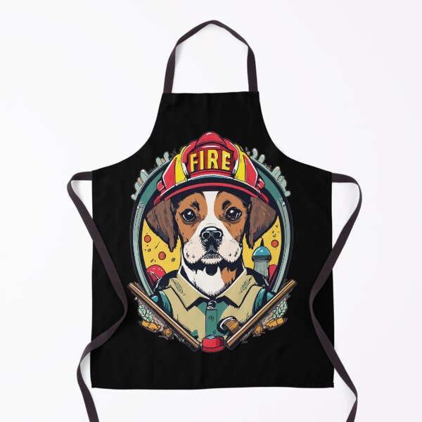Item preview, Cute Dog as Fireman designed and sold by TruckerPLShop.