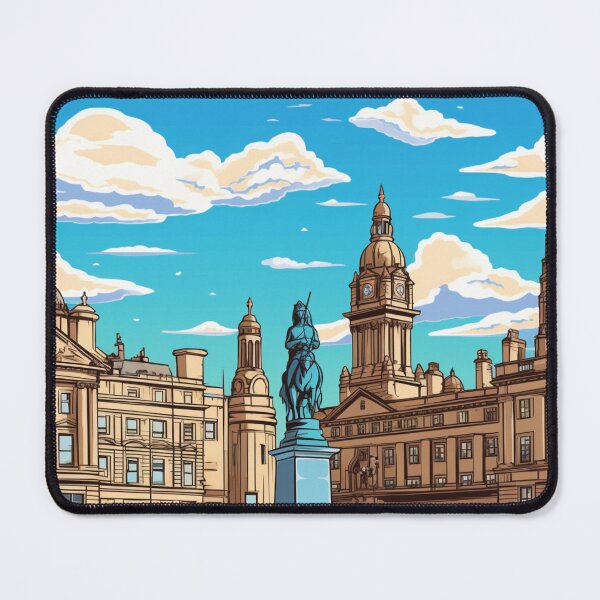Item preview, A Pop Art Travel Print of Glasgow - Scotland designed and sold by StudioRedKoala.