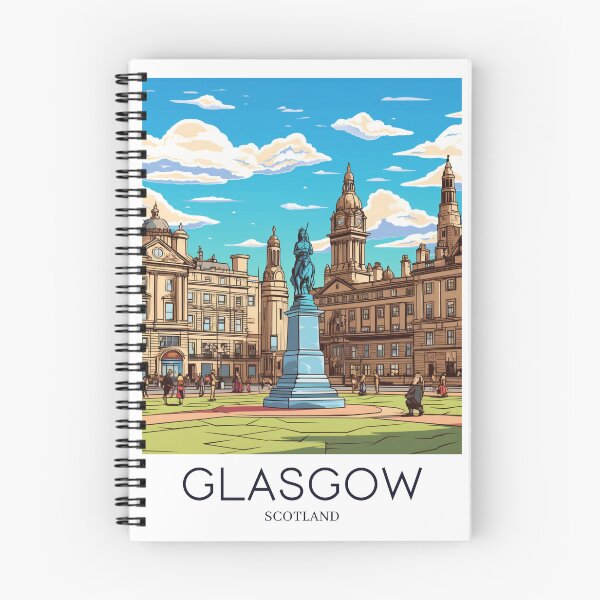 Item preview, A Pop Art Travel Print of Glasgow - Scotland designed and sold by StudioRedKoala.