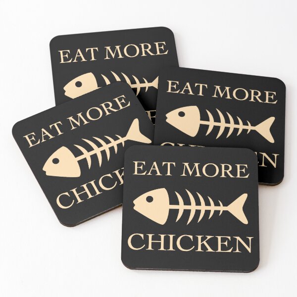 Item preview, Eat More Chicken Funny Fast Food Delight designed and sold by ChicTrendz.