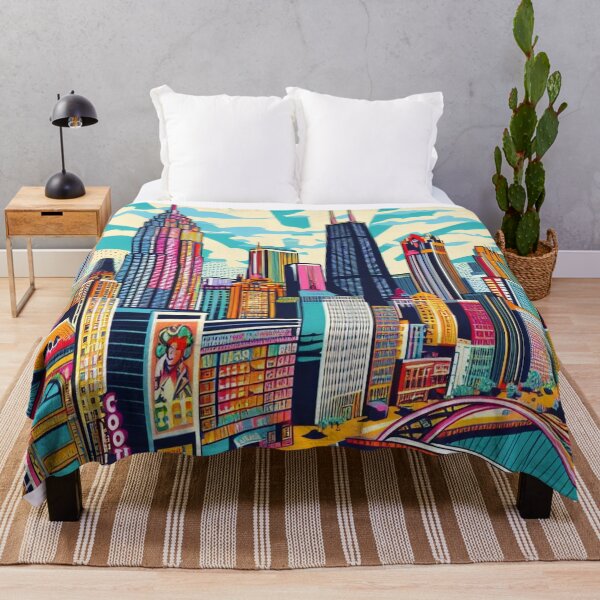 Item preview, Pop Metropolis Pop Art City Landscape - home decor designed and sold by crea8iveway.