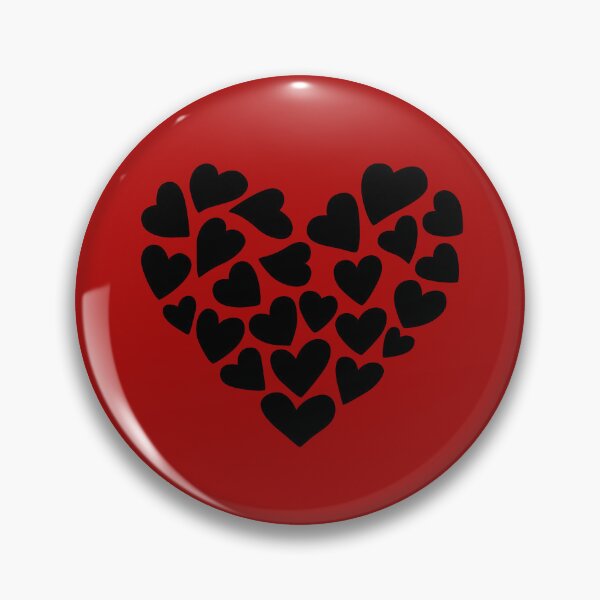 Item preview, Heart made of many small black hearts designed and sold by LionessLove.