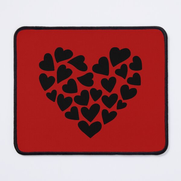 Item preview, Heart made of many small black hearts designed and sold by LionessLove.