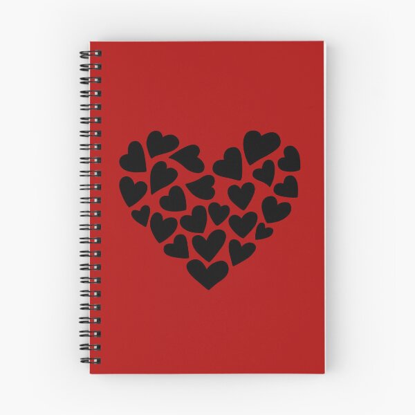 Item preview, Heart made of many small black hearts designed and sold by LionessLove.
