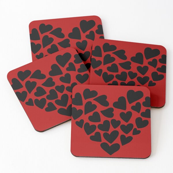 Item preview, Heart made of many small black hearts designed and sold by LionessLove.