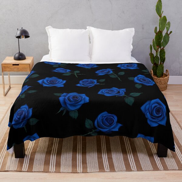 Item preview, Mystical Dark Floral Pattern: Shades of Blue, Red, Pink, and Green designed and sold by Kittyzens.