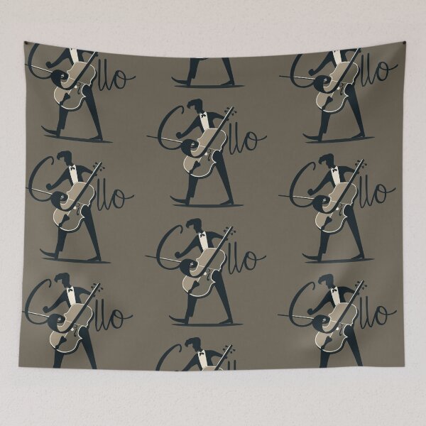 Item preview, Classic Harmony: Tuxedoed Cello Elegance designed and sold by EmeraldMusic.