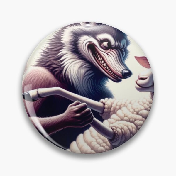 Item preview, wolf dancing with a sheep, toxic relationsheep designed and sold by SimplicityPro.