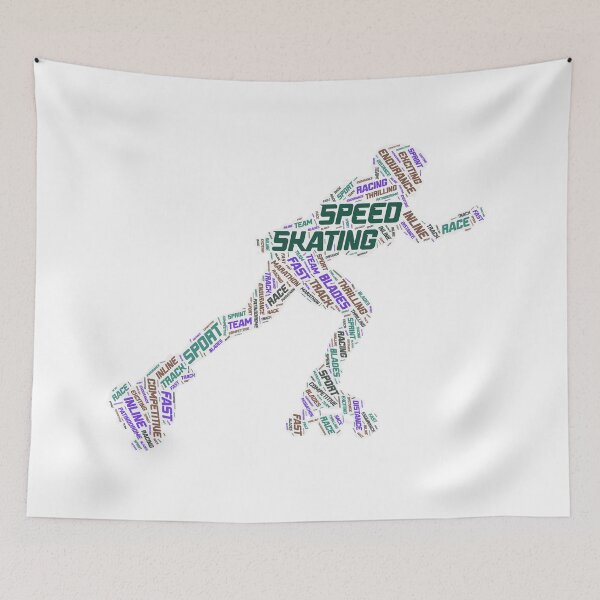 Item preview, Speed Skating for Lighter Backgrounds designed and sold by WordsYouLove.