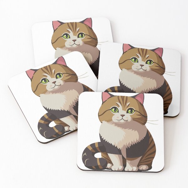 Item preview, Cute cat sitting cartoon vector icon illustration designed and sold by nujumsoft.