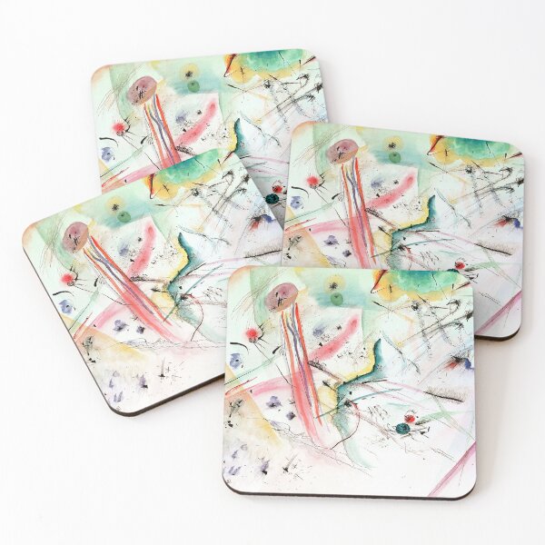 Item preview, HD. Composition With Red & Blue Stripes, by Wassily Kandinsky designed and sold by MINDTHECHERRY.