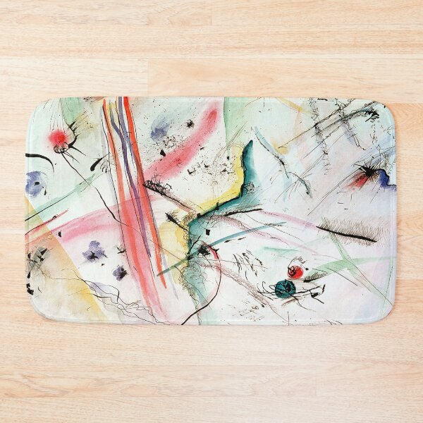 Item preview, HD. Composition With Red & Blue Stripes, by Wassily Kandinsky designed and sold by MINDTHECHERRY.