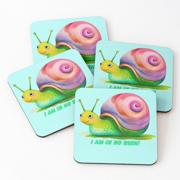 Item preview, Cute Colorful Snail - I Am In No Rush! designed and sold by ZenEvoke.