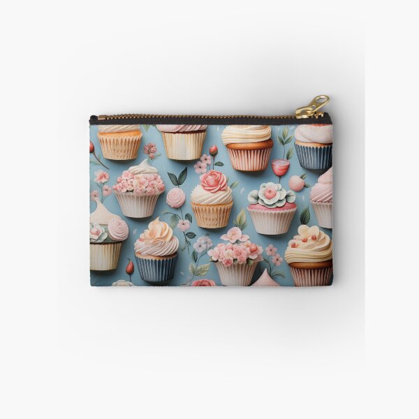 Item preview, Whimsical cupcakes and sweets arranged in a charming pattern. designed and sold by alexrow.